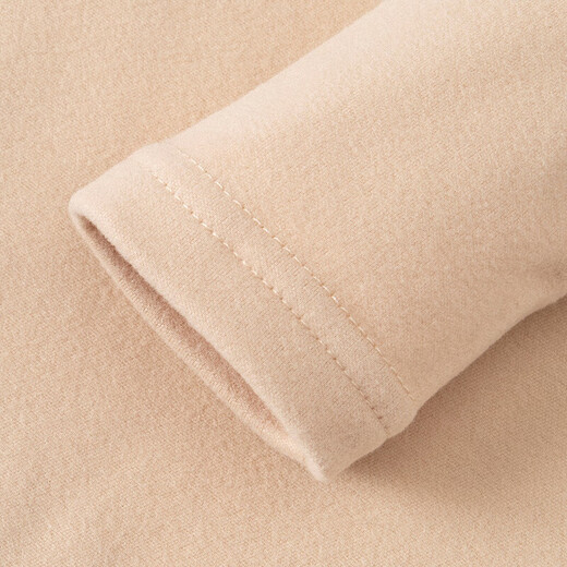 Children's Derong velvet warm boys' autumn and winter underwear girls' bottoming shirt medium and large children's warm long-sleeved tops Skin color - Derong top CFX 160