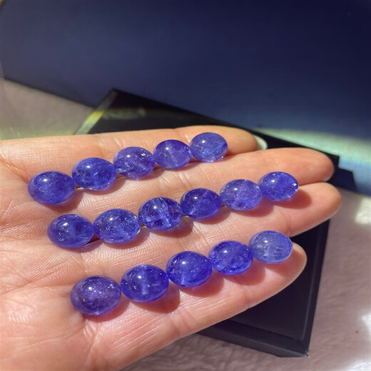 Chuxu Haoying natural crystal tanzanite single bead bracelet women's gem grade noble blue round bead crystal loose bead single 10mm single