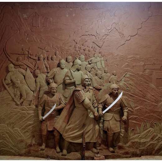 Wen Yijia relief fiberglass sculpture forged copper sandstone cast copper imitation copper figure campus mural plaque stone carving back large relief