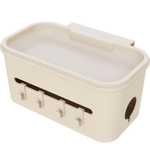 Yusenyi crib storage hanging basket bedside bedside baby changing table side diaper storage bag hanging bag cream white - surrounded by hanging basket storage