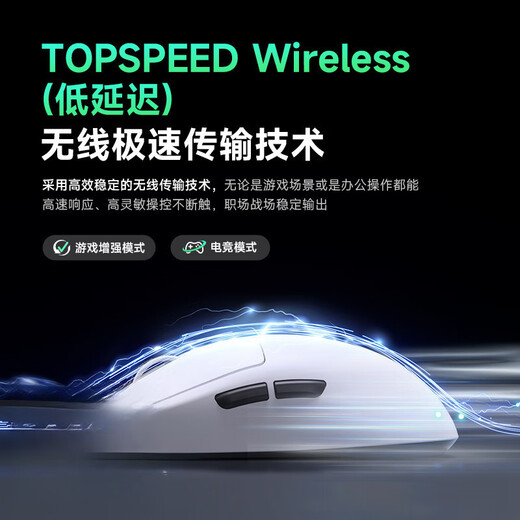 MCHOSE A7 mouse e-sports game three-mode Pro wireless Bluetooth PAW3395 lightweight computer office A7 Ultra blue