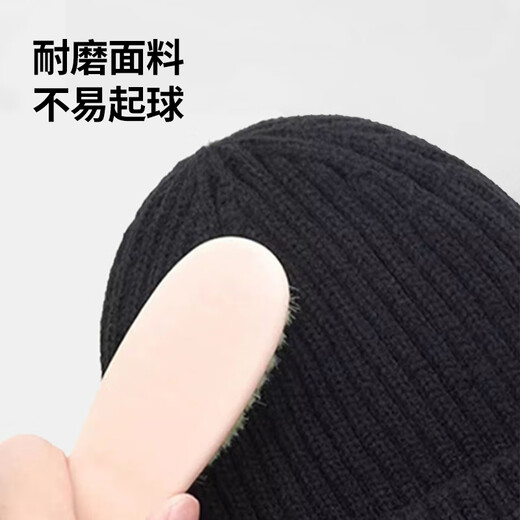 Woodpecker Hat Men's Autumn and Winter Cycling Cold Hat Hip-Hop Knitted Melon Hat Women's Japanese Woolen Hat Large Head Circumference Warm Cotton Hat