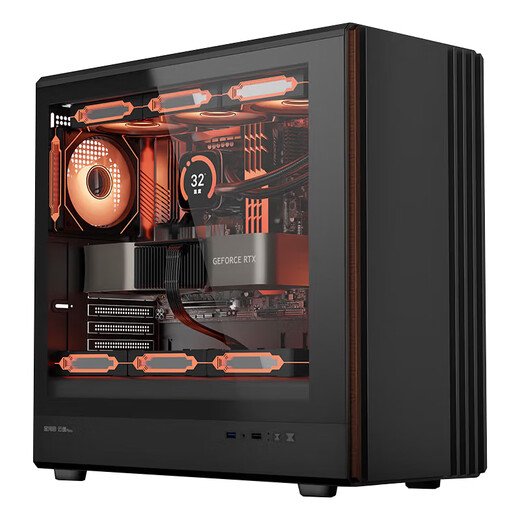 Yitu Yuntian U7 265K 14700K 12700K business office home entertainment high configuration compatible host art design customer service e-sports game desktop fully assembled computer 32G configuration two I7 14700K+B760M