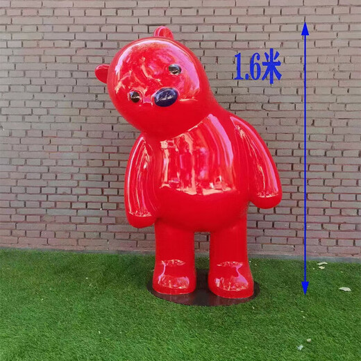 Fiberglass cartoon sculpture large stainless steel animation character panda ip foam doll mascot cartoon panda sculpture customization