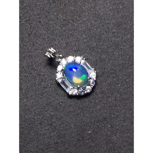 Everlasting Leaf Opal Necklace Opal Pendant Opal Colored Opal Necklace Natural Crystal 233