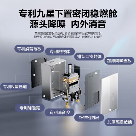 Vanward has a 15% national subsidy for Ansuiwash V6D16 gas water heater, 16 liters of natural gas bottom-mounted fan, dual-cycle constant temperature, energy-saving and silent, double-level trade-in, 16L bottom-mounted fan with strong wind resistance - hot-selling model