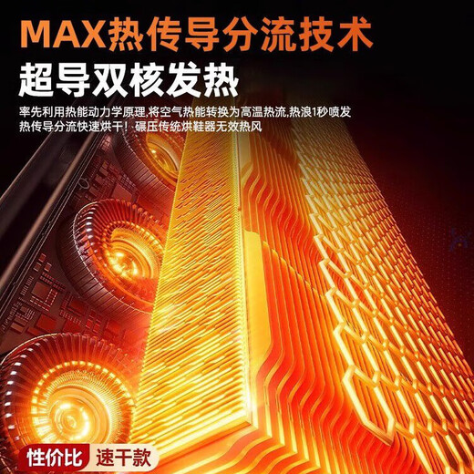 German shoe dryer household dryer wet shoe dryer deodorizing shoe dryer machine coax warm socks and shoes artifact gray purple top model / telescopic folding 10 minutes quick drying