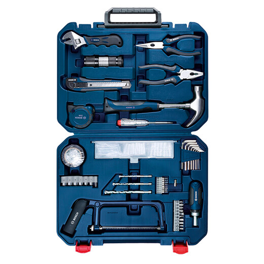 Bosch (BOSCH) household multi-functional hand tool set hardware tool box 108-piece set plastic box hardcover
