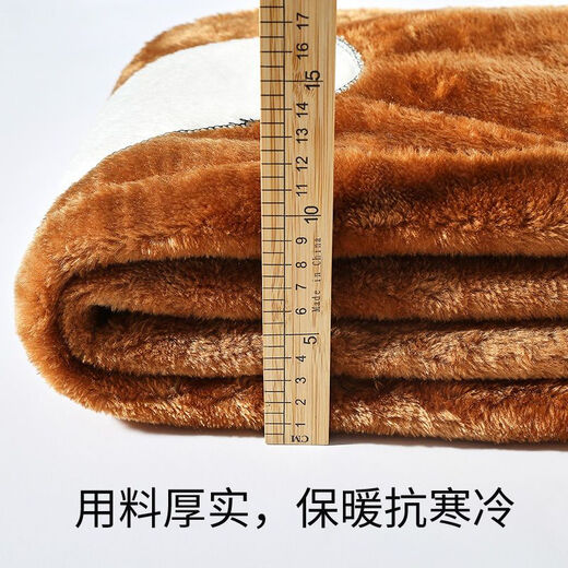 Bisi sheepskin jacket and leather pants men's suit plus velvet thickened oil-proof and waterproof overalls middle-aged and elderly cold-proof and warm leather jacket men's gold velvet patch pocket top XL small size