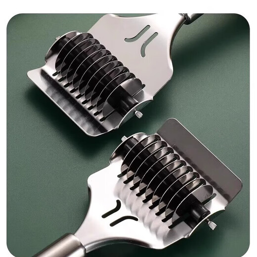 Thickened stainless steel noodle cutter and roller 9-layer roller slicing mirror fast, safe and non-slip 8 strips 0.5cm thick Thickened noodle cutter 8 strips of noodles at a time 1 pack