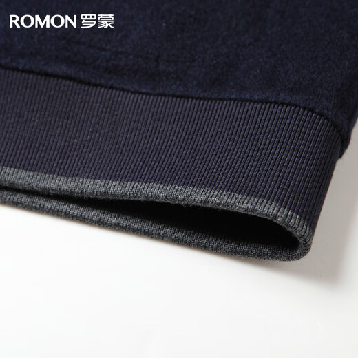 Romon reversible wool double-sided woolen jacket men's autumn and winter casual stand-up collar young and middle-aged dad jacket