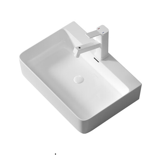 JOMOO (JOMOO) nouveau modèle officiel de lavabo de maison, lavabo au-dessus du comptoir, lavabo mural rectangulaire, lavabo en céramique, lavabo simple de salle de bain, 4837 modèles, 48*37*14 cm, offre spéciale