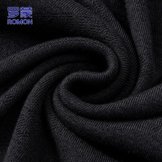 ROMON sweater men's autumn and winter casual round neck sweater solid color long-sleeved bottoming shirt men's versatile men's warm top