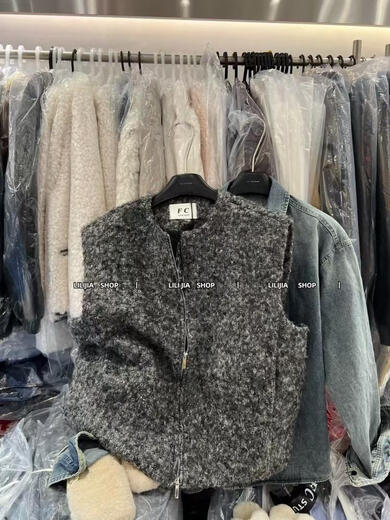 Miss Home High-end Autumn and Winter New Fashion Retro Korean Style Loose Mid-Length Shirt Vest Set Denim Shirt (Ready Stock) One Size