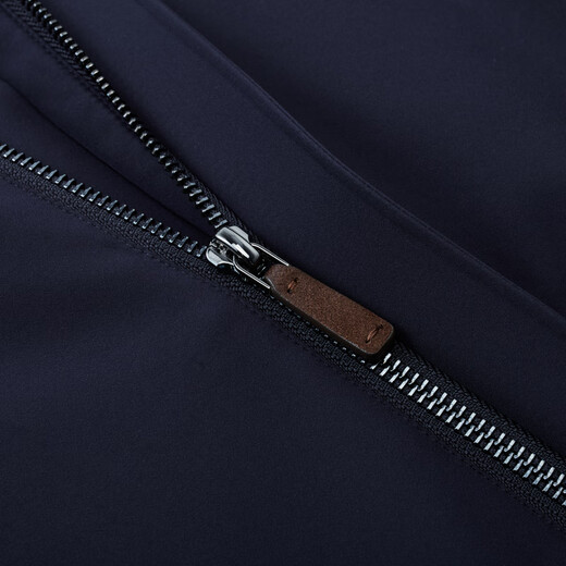 JOEONE Shopping mall same style fur goose down lining rabbit fur lining men's warm executive jacket slim fit + solar eclipse blue + FF1560812 L 175/96A(50)