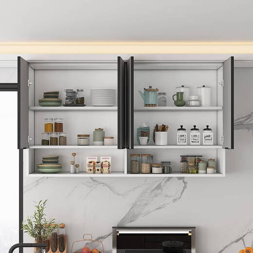 Yingfan package installs solid wood kitchen wall cabinet wall cabinet wall storage cabinet powder room balcony wall hanging storage cabinet closet package installs 90*60*40cm solid wood ecological board