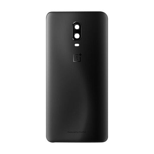 -GO is suitable for OnePlus original glass back cover 1+6t mobile phone glass back case 1+6 matte battery cover OnePlus 6t original bright porcelain black with frame lens