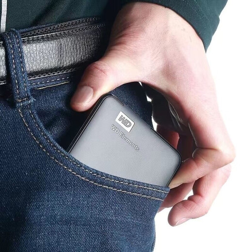 西部数据移动硬盘2TB高速传输1T 500G家用办公存储USB3.0机械设备 绅士黑【高速读写usb3.0】 2TB