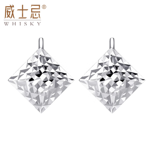 Whiskey platinum stud earrings pt950 platinum earrings for women pt999 pure platinum car flower earrings ear hooks jewelry engraving contact customer service single shot will not be sent
