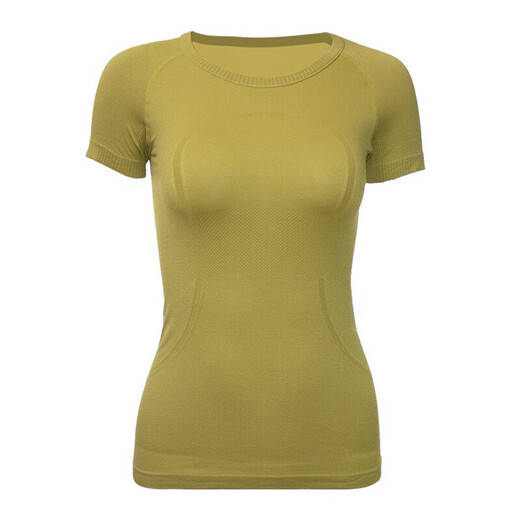 Yoga wear for women, thin breathable running sports short-sleeved T-shirt for women, Pilates training fitness top for women, sky blue S (recommended 95 Jin Jin is equal to 0.5 kg or less)