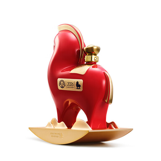 Luzhou Laojiao 2026 Year of the Horse Gift Wine Zodiac Customized Wine Luzhou-flavor Liquor 52% 1200ml Single Gift Box