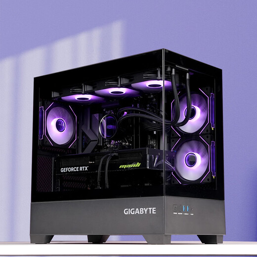 GIGABYTE AMD Ryzen R7 9800X3D/RTX5070/5060Ti/5070Ti desktop mainstream e-sports game live broadcast design AI drawing 3A host computer complete machine with 6 9800X3D/5080/32G/1TB