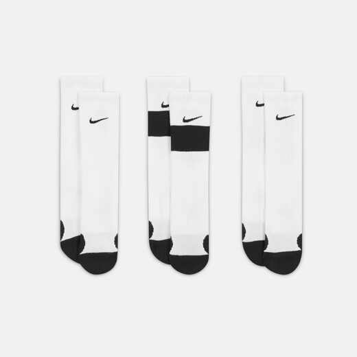 Nike (NIKE) Taobo big children's quick-drying mid-calf basketball socks sports socks casual socks CW6063-100 CW6063-100 One size M