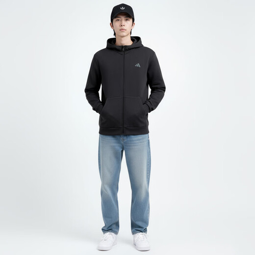 Adidas Men's Training Series D4T FULL-ZIP HO Knitted Jacket IY1131 Black M