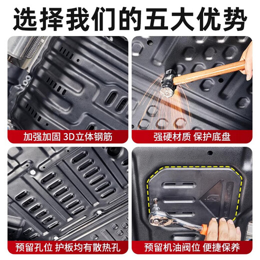 SIMEETY Original Formula Leopard Titanium 7 Chassis Guard Titanium 7 Battery Guard Titanium 7 Lower Guard Engine Special Rear Motor Aluminum-Magnesium Alloy Thickened Upgraded Model 5052 5 Series Titanium 7