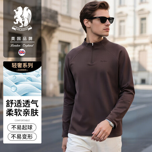 KING WINNER long-sleeved T-shirt men's double-sided velvet half-zip outdoor base 2025 autumn sports raglan sleeve cycling jersey long-sleeved dark gray M