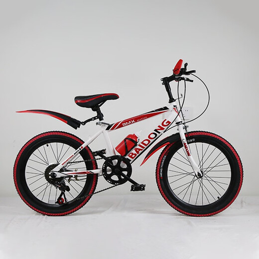 Cool Merida Mountain cross-border wholesale bicycle 8-15 years old variable speed bicycle student mountain bike mountain bike children's bicycle stroller variable speed white and red luxury version variable speed white and red luxury version