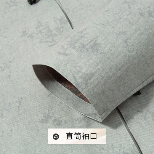 Fuqing Chinese style Tang suit warm new Chinese style spring cashmere mulberry silk men's shirt men's long-sleeved middle-aged top