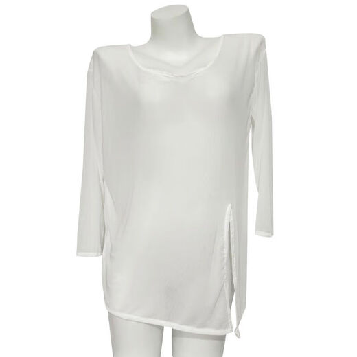 Universal pure lust style long-sleeved translucent three-point bikini bra thong pure lust uniform one-size-fits-all white blouse