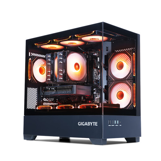 GIGABYTE host core graphics cardless 14600K/14700KF/12600KF/265K computer desktop barebone desktop assembly computer DIY game console complete machine with two 14700KF+710 bright machine card