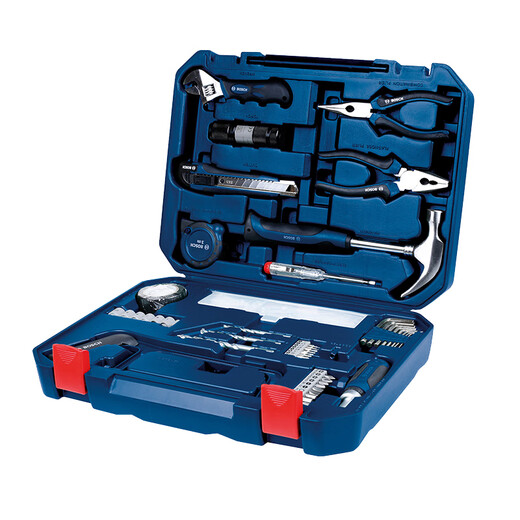 Bosch (BOSCH) household multi-functional hand tool set hardware tool box 108-piece set plastic box hardcover