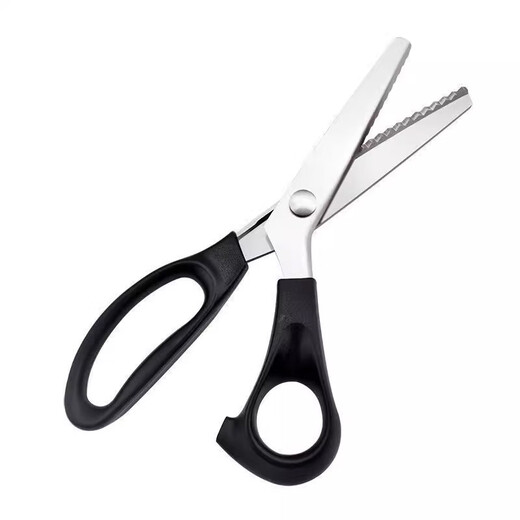 No. 1 factory overlock embossed lace scissors dog tooth sawtooth tailor triangle wavy fabric fabric cutting sharp special scissors
