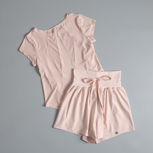 LULUNILEMON Lulu loose casual running exercise quick-drying short-sleeved blouse breathable Pilates yoga fitness wear sprout green + white S