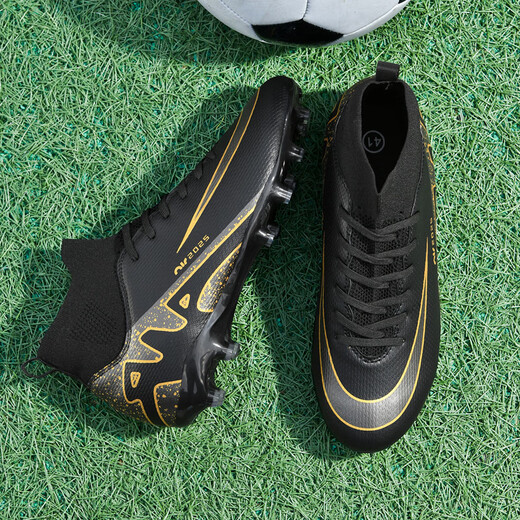 Long nails Ronaldo Assassin 15ag16 broken nail football shoes for boys and girls primary school students adult game training shoes 2309 black long nails 38