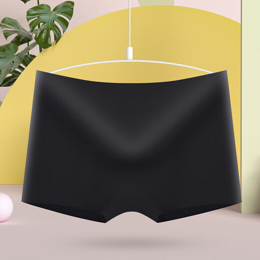 艾特莱 游泳防感染内裤女性温泉防水内裤游泳裤内裤男温泉防 [升级三角黑色]防水隔菌泳裤