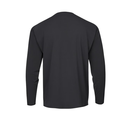 DESCENTE Essential series Henry collar quick-drying long-sleeved T-shirt sweater for men BK-BLACK L