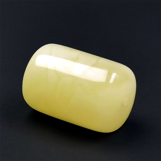 Amber School, one thing, one picture, one certificate, beeswax bucket beads, single beads, natural amber loose beads, matching beads, Russian raw yellow wax ore, accessories, 2.1g, 12*18mm