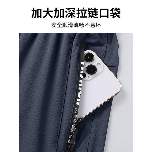 Koji Sports Suit Men's Autumn and Winter Running Quick-Drying Jacket Fitness Casual Cycling Suit Outdoor Morning Running Training Pants Blue Gray Sports Three-piece Set Quick-Drying Breathable M