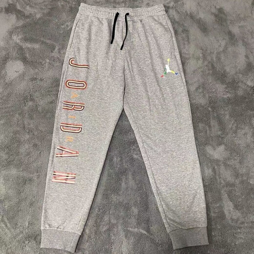 Nike (NIKE) sports pants, AJ Flying sweatpants, loose men's and women's casual velvet basketball trousers, gray high-quality fabrics, collection first, 5XL