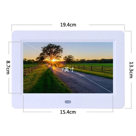 Color audio-visual lithium battery smart electronic digital photo frame electronic photo album 7 inches 8 inches 10 inches 12 inches 15.4 inches rechargeable plug-in dual-use 7 inches rechargeable without memory