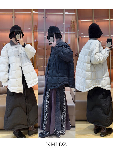 Xiaohongshu hot style 2025 autumn and winter new unisex style shirt collar simple down jacket short style 90 duck down lightweight lining silver blue 160cm or above. S recommendation is 90-125 Jin Jin equals 0.5 kg. One size fits all