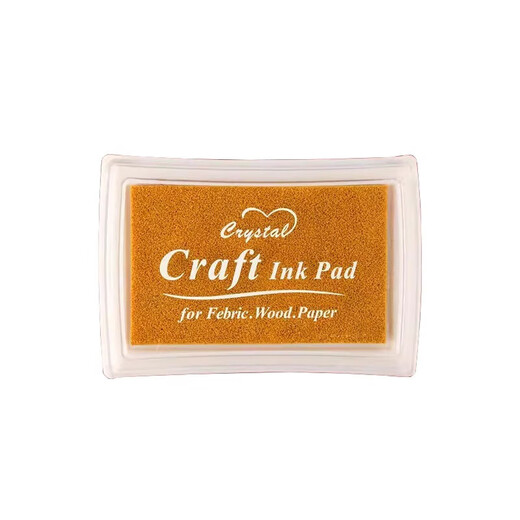 Golden ink pad, quick-drying ink ink, foot print for one-year-old babies, sealing wine for newborn children, full moon commemorative ink pad, ink pad for babies, special hand and foot ink pad, hand and foot imprint for 100 days, safe material/use with confidence, 1 golden ink pad