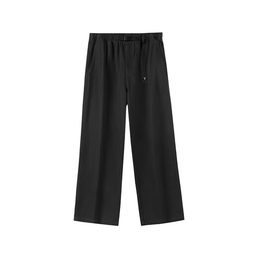 Camel (CAMEL) pure cotton straight trousers men's simple loose casual sports pants C15CK1L4039 Phantom Black XL