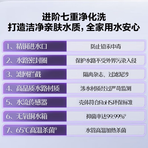 Vanward has a 15% national subsidy for Ansuiwash V6D16 gas water heater, 16 liters of natural gas bottom-mounted fan, dual-cycle constant temperature, energy-saving and silent, double-level trade-in, 16L bottom-mounted fan with strong wind resistance - hot-selling model