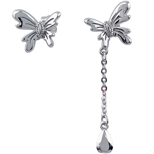 CHINA GOLD platinum water drop tassel earrings as a gift for your girlfriend, about 2.40g