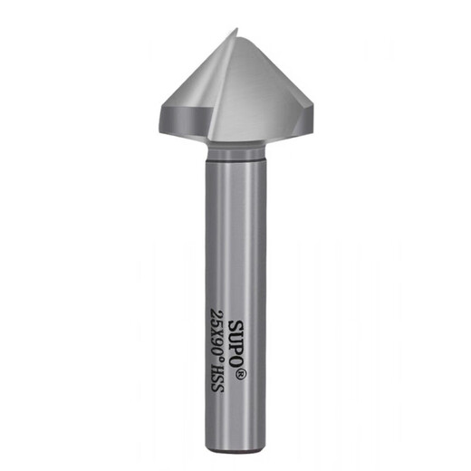 An Junsheng straight handle single-edged three-edged sharp chamfering knife deburring 90-degree stainless steel reamer drill chamfer countersink countersink drill bit three-edged 90 degrees 10.4 handle 6 five-pack